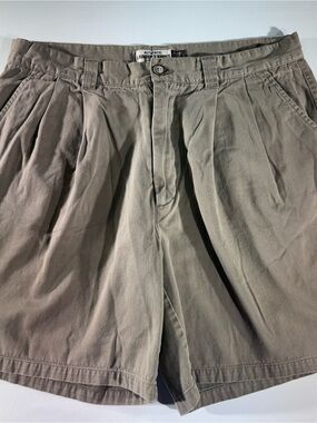 ALK AUTHENTIC LAUNDERED KHAKIS Men's  Quality Casual Shorts, Pleated, 36W